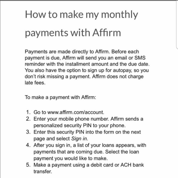 Affirm Bags Buy Now Pay Later Affirm Poshmark